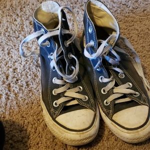 Black high top converse